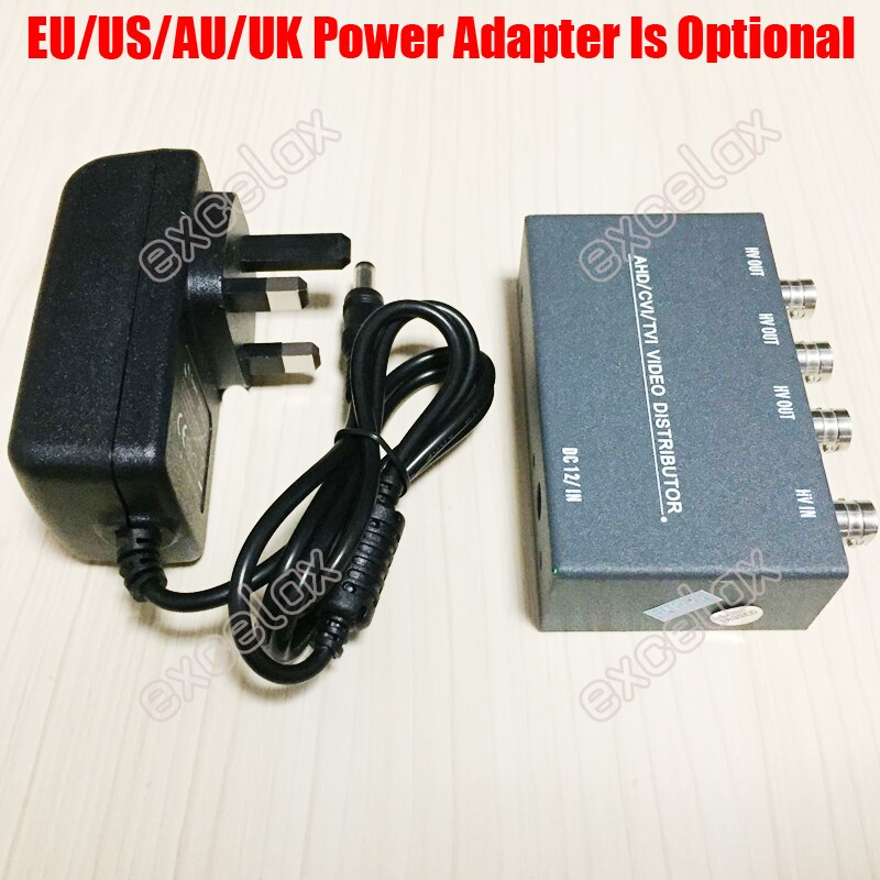 mini 1 na 4 wyjście 5MP 4MP 3MP 2MP AHD CVI TVI CVBS rozdzielacz wideo BNC rozdzielacz robić koncentrycznego analogowego HD kamera robić monitoringu CCTV