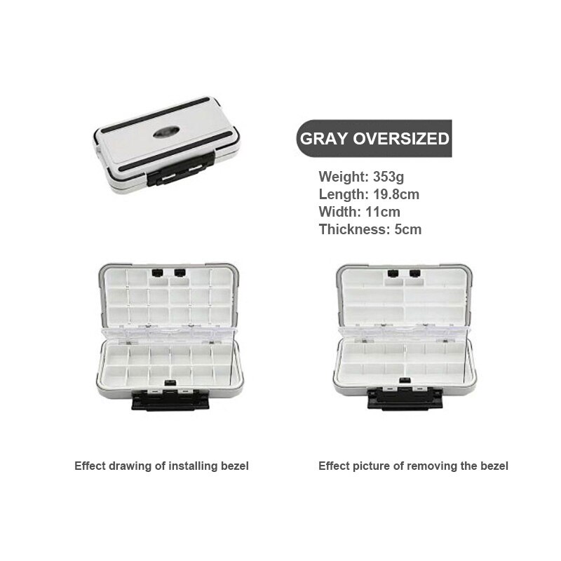 Fishing Tackle Box 28 Rack Compartments Fish Lure Bag Line Hook 20CM Fishing Tackle Outdoor Equipments Fishing Accessories