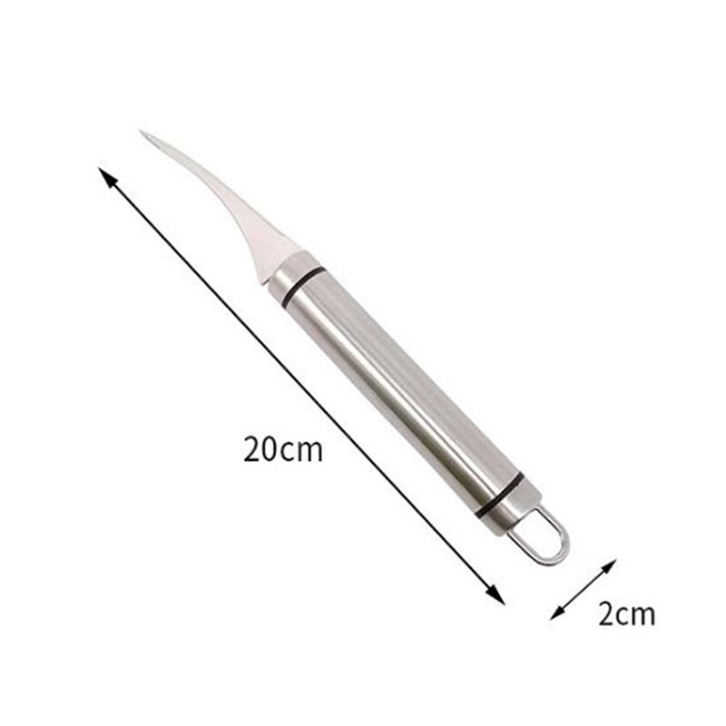 Stainless Steel Shrimp Line Knife Lobster Fish Cleaning Shrimp Intestines Cutting Knife Open Shrimp Back Practical Seafood Tool