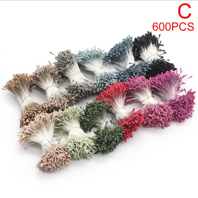 1Pack Diy Bruiloft Accessoires 1Mm Meeldraden Handgemaakte Kunstbloemen Party Home Decoration: C