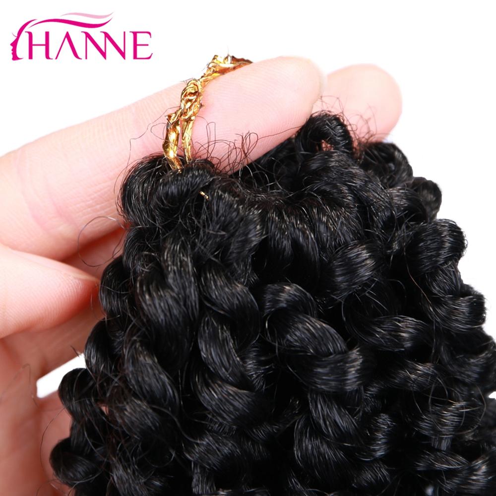 HANNE Crochet Passion Twist 24 Strands in One Hair Black/Brown Extensions Synthetic Hair For Women