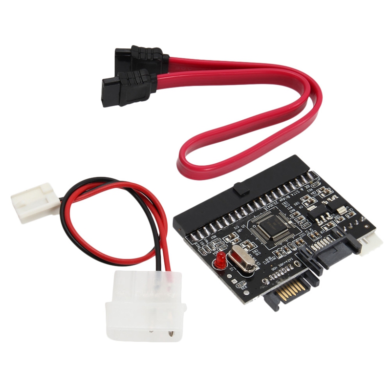 2 In 1 Ide Naar Sata/Sata Naar Ide Adapter Converter Ondersteuning Seriële Ata 40pin Ide Port Serial Ata poort 4 Pin Power Connector: Default Title