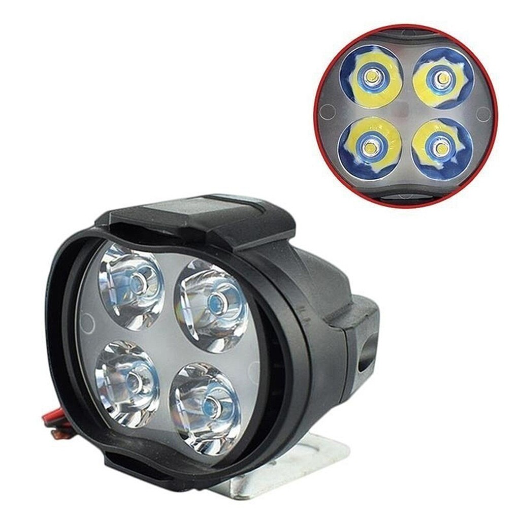 2 stücke 4 LED Motorrad Scheinwerfer Motorrad Nebel Scheinwerfer Fahr Licht Lampe Mit Schalter Zubehör