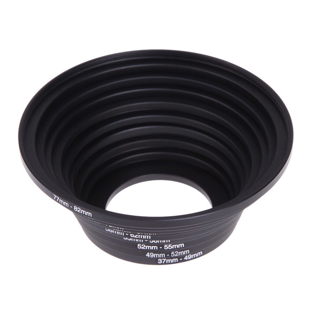 18pcs/set Camera Lens Filter Stepping Metal Up & Down Ring Adapter For All Camera DSLR 37-82mm 82-37mm