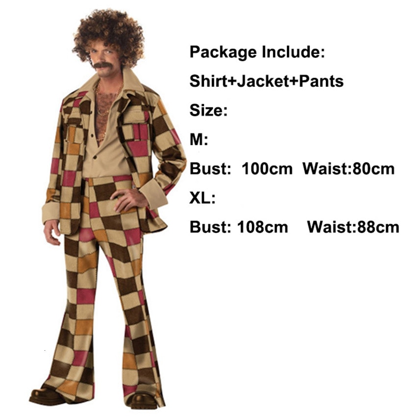 Retro 60s 70s Hippie Cosplay Carnival Halloween Costume for Men Women Fancy Disguise Clothing Party Fringed Native Night Club