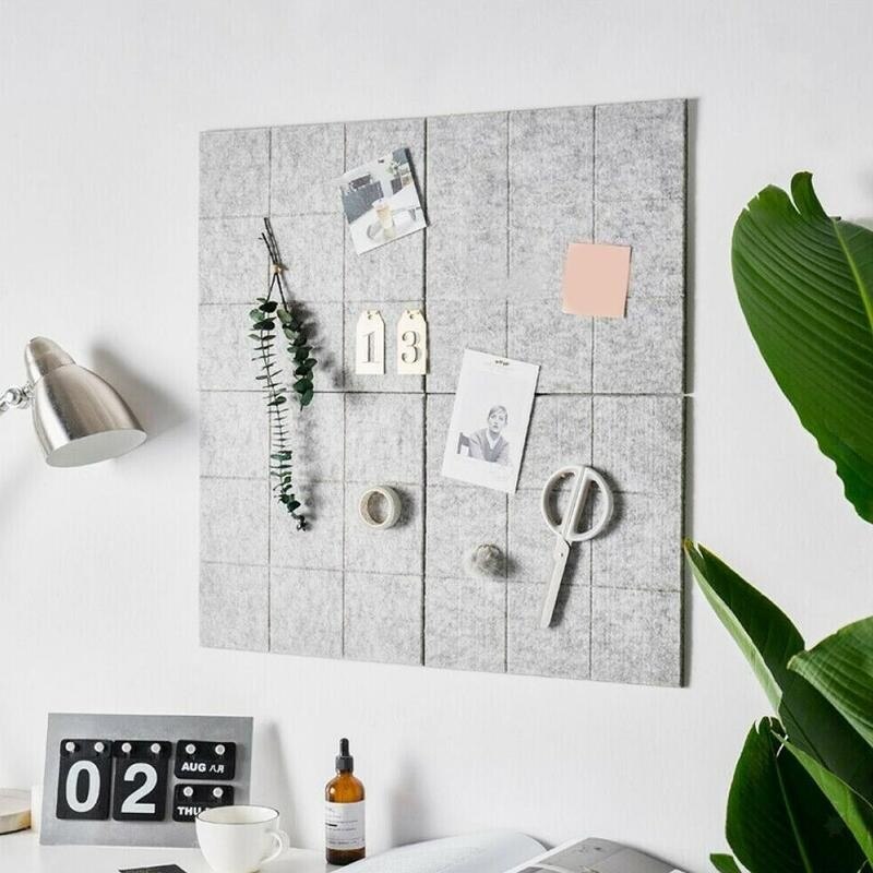 Nordisk stil filt brev note tavle opslagstavle hjemmekontor tavle foto tidsplan display dekoration planlægger væg 30 x 30cm y0 n 9