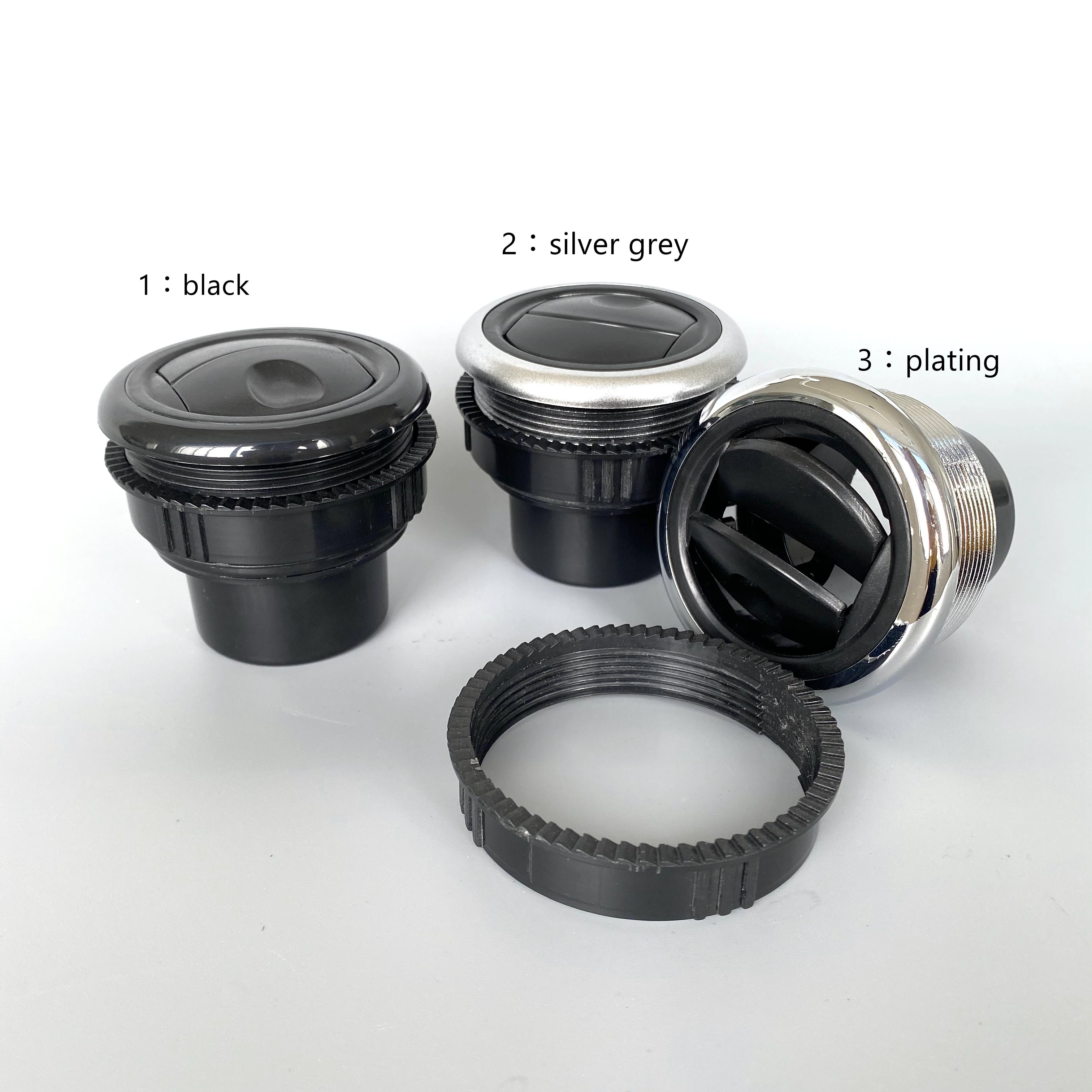 Round Flow Adjustable ABS Air Vent Dispenser Outlet A/C Air Conditioner RV Travel Trailer Car Caravan Dashboard Deflector