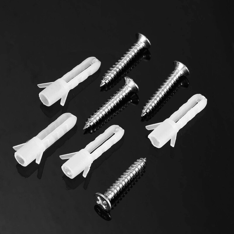 12 Pieces Spring Loaded Mirror Hanger Clips Mirror Mounting Clips With Screws Tools