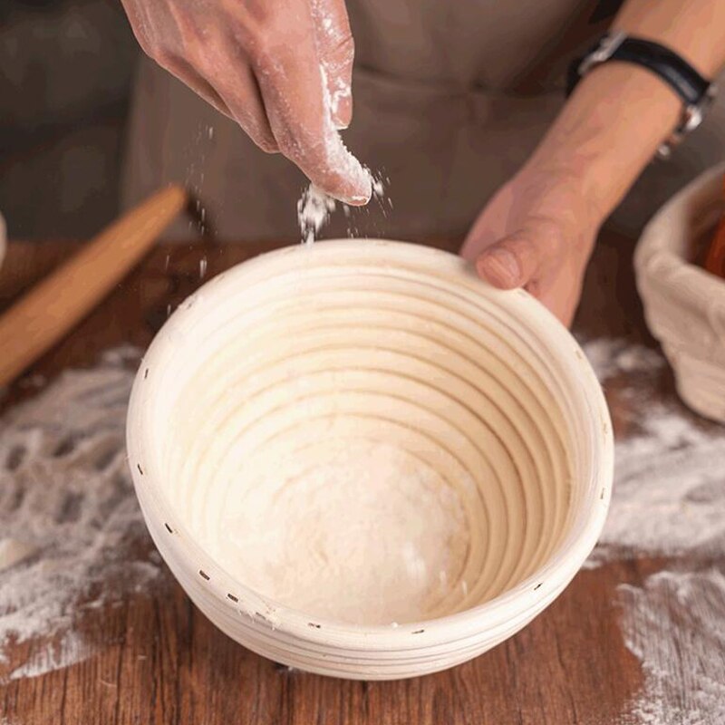 Bread Fermentation Rattan Basket Proofing Country Bread Baguette Dough Baskets Storage Container Wicker Basket