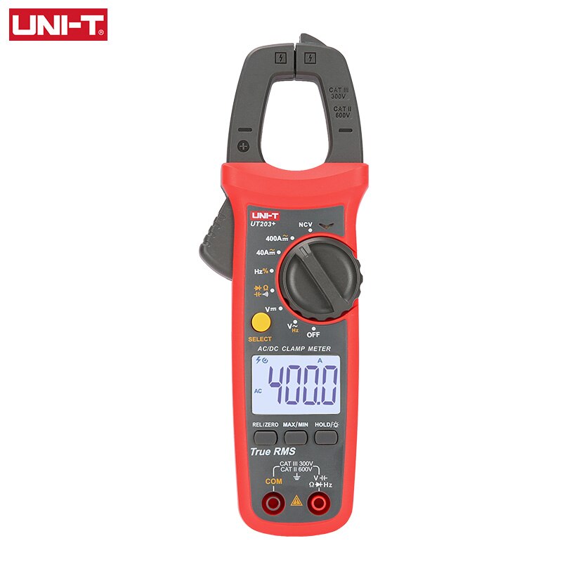 UNI-T UT200A/UT201+/UT202+/UT202A+/UT203+/UT204+ 400-600A digital clamp meter High precision intelligent anti burning true RMS: UT203
