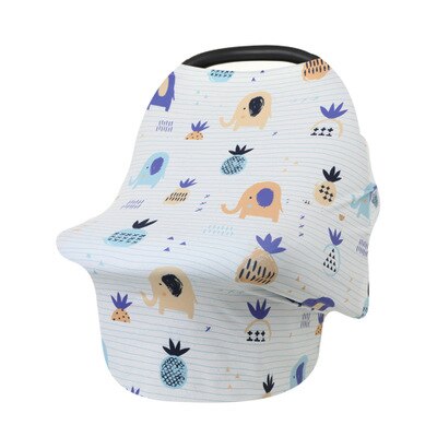 Multifunctional 5 In 1 Baby Breastfeeding Cover Car Seat Cover Canopy Shopping Cart Cover Trendy Scarf Breathable Nursing Cover: B