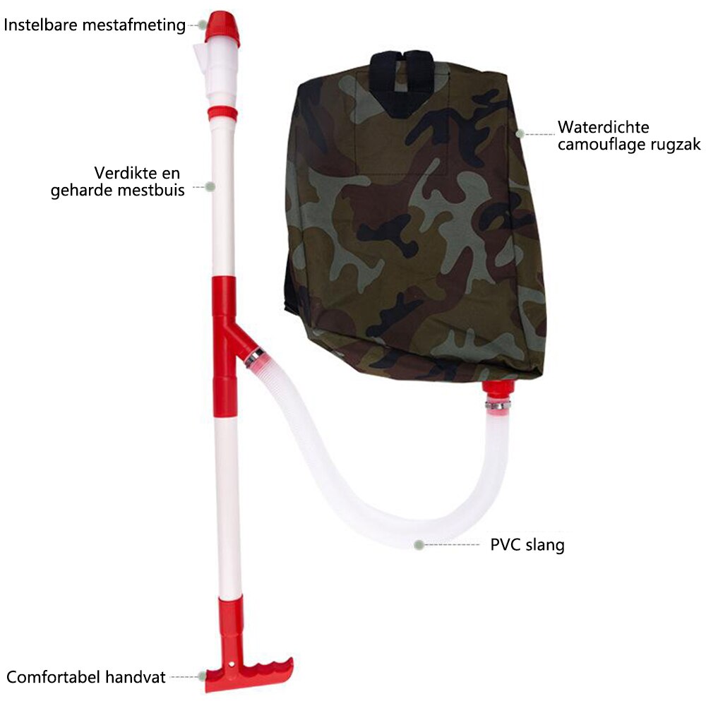Camouflage backpack Fertilizer spreader Woven bag Save time For fertilizing corn