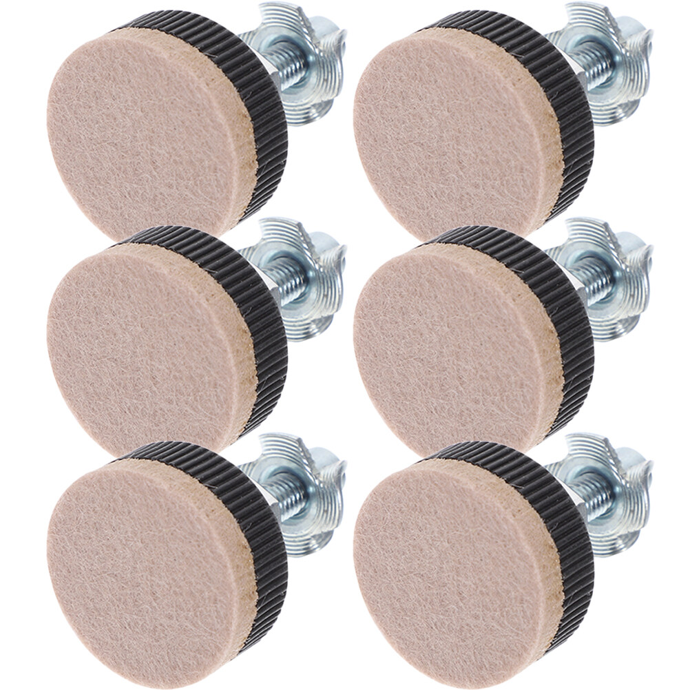 6 pcs Heavy Duty Adjustable Leveling Feet Furniture Leveling Screw Leg levelers: Default Title