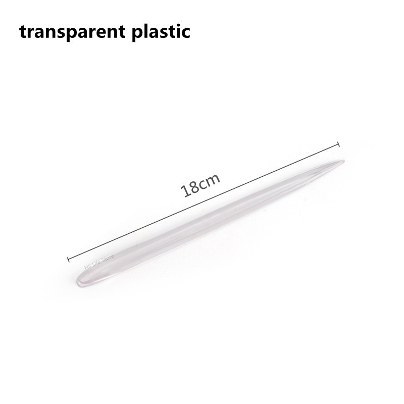 Pluma de pulido de cerámica, herramienta de modelado de escultura de arcilla de plástico transparente para hacer la superficie suave y lisa