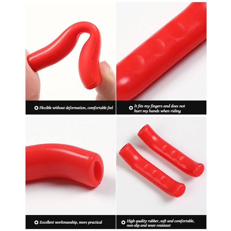 Manchon de poignée de frein de vélo, poignées VTT en silicone, housse de protection de guidon, équipement de cyclisme anti-alde, accessoires de vélo