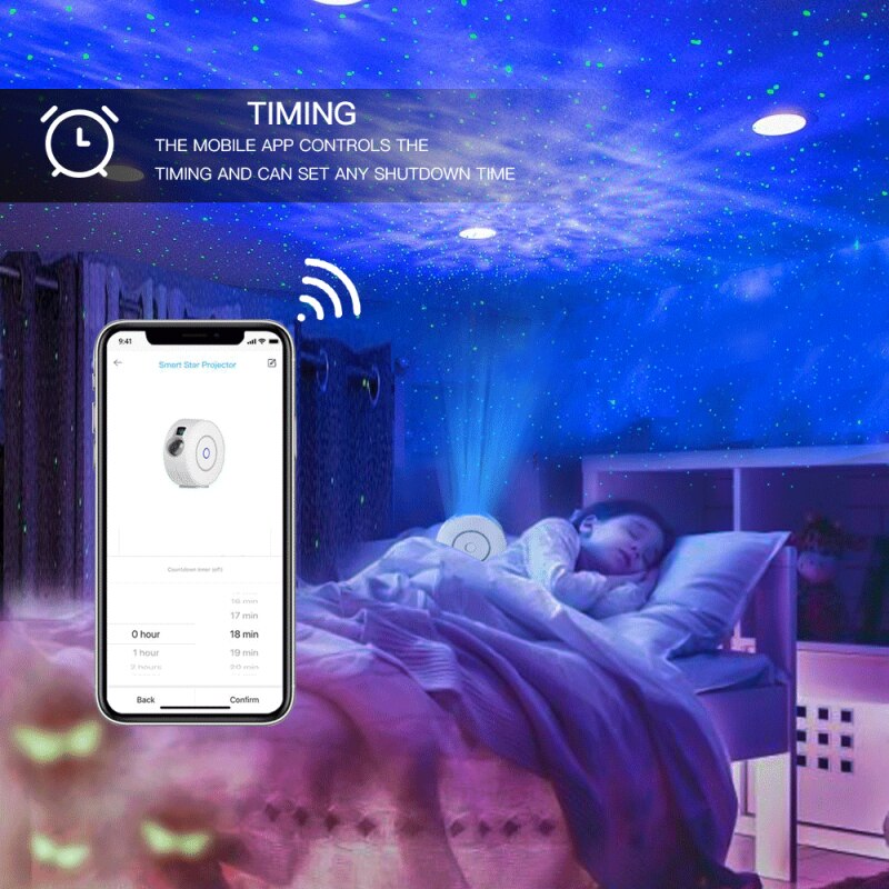 Projection lamp Smart Star Projector APP Remote LED Starry Sky Projector Light Tuya WIFI Smart Star Galaxy Night Lamp Projector