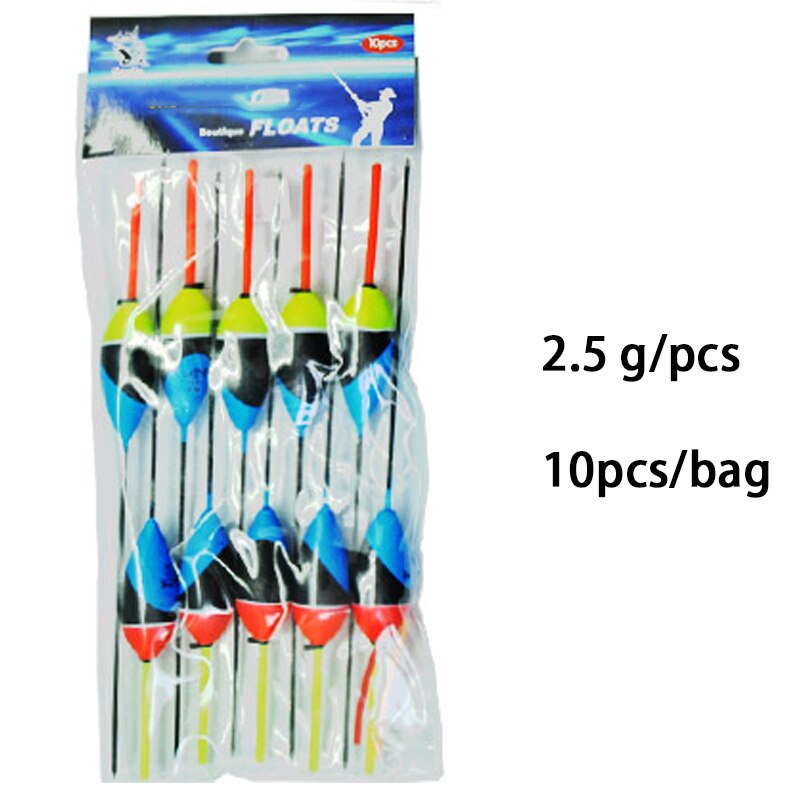 Topline Visgerei 10 Stks/partij Visdobbers Alle Waggler Boei Bobbers Vis Barguzinsky Fir Praalwagens Tackle Karper Pesca Boya Acesorios: 2.5G BLUE