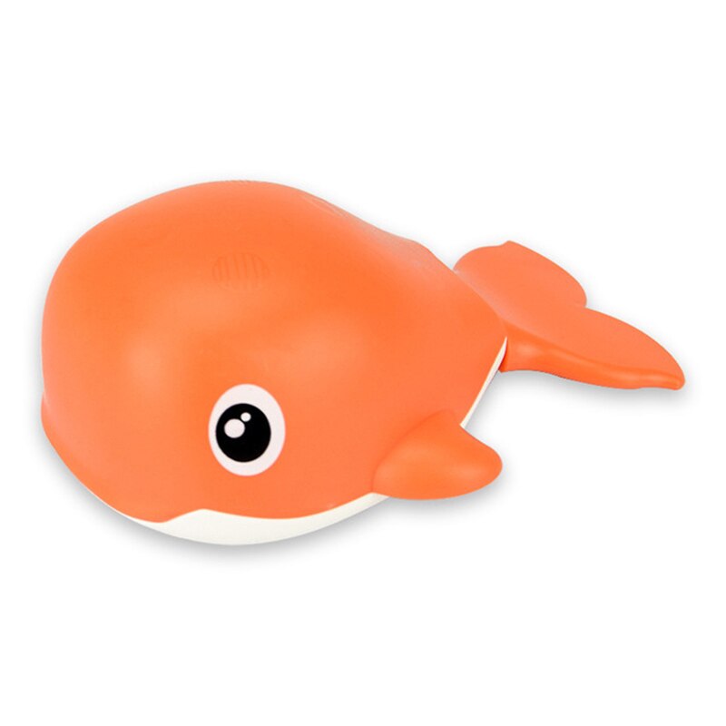 Baby Bath Toys Clockwork Dabbling Children Toys Cartoon Swim Duck Kids Shower Water Toy For Bathroom Bathtub Beach Swimming Pool: Orange whale-ST046C