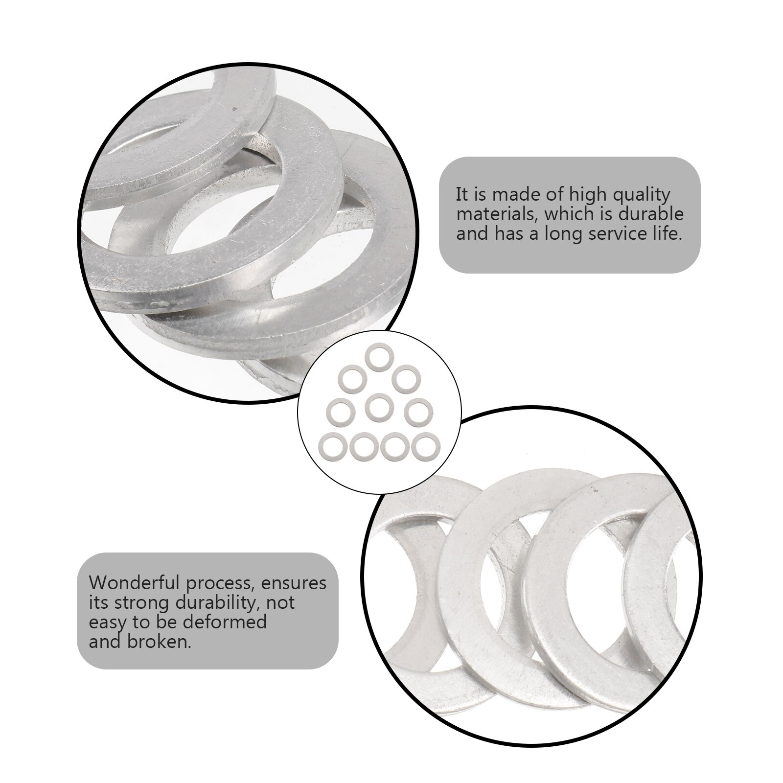 10pcs Replacement Car Engine Oil Drain Plug Washer Compatible with