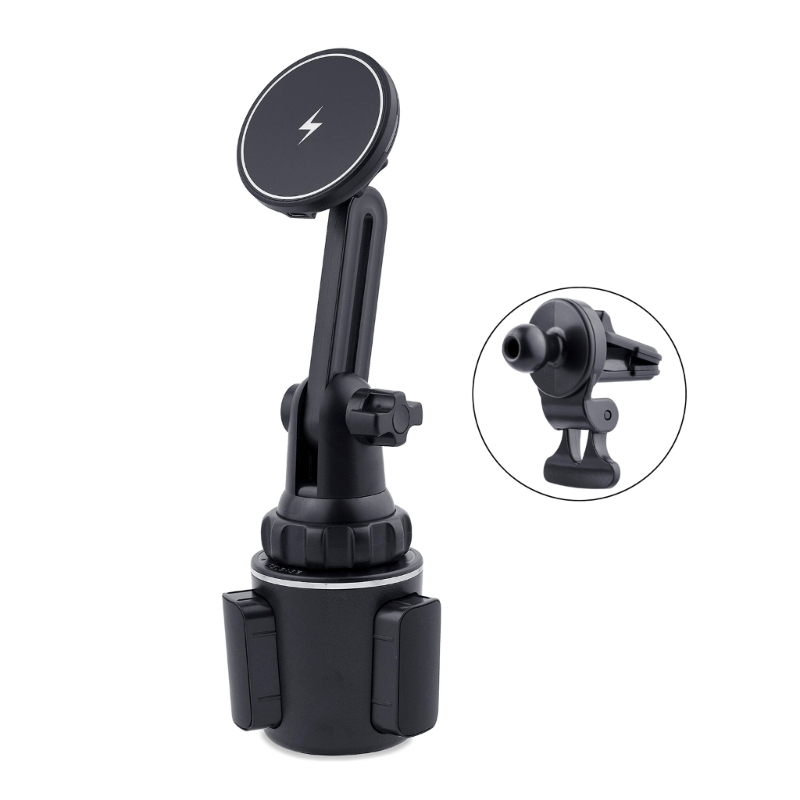 15 W magnetische kabellose Autoladegerät-Halterung für MagSafe-Getränkehalter, Autotelefon-Halterung, Ladegerät für iOS-Telefon 12/13/14 Pro: Default Title