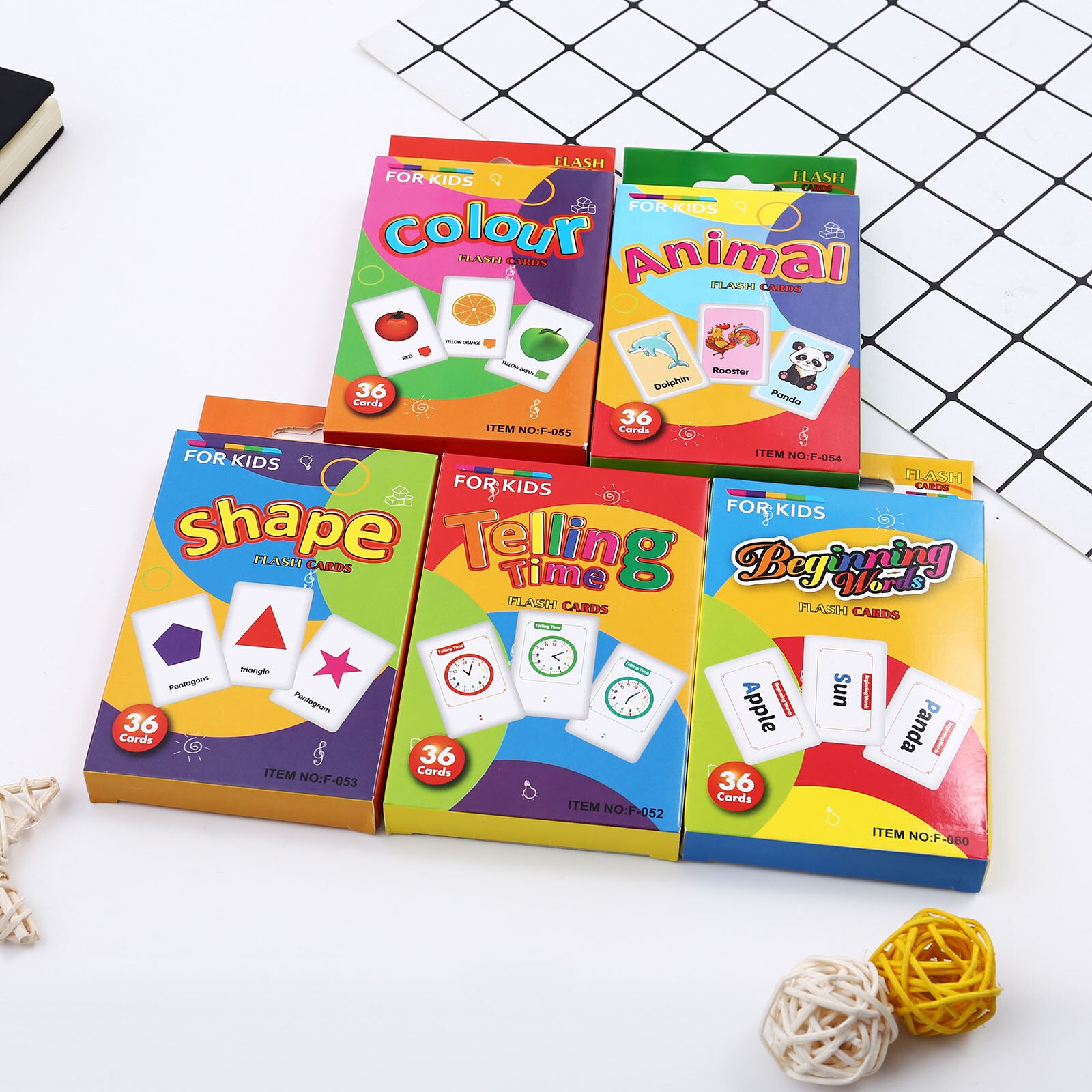 36PCS Children's educational toys, teaching cards, math and arithmetic cards toys for children Kids Funny juguetes#S35