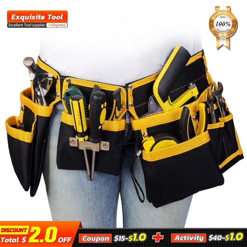 Multi-Functionele Elektricien Gereedschap Tas Taille Pouch Riem Opslag Houder Organizer Gratis