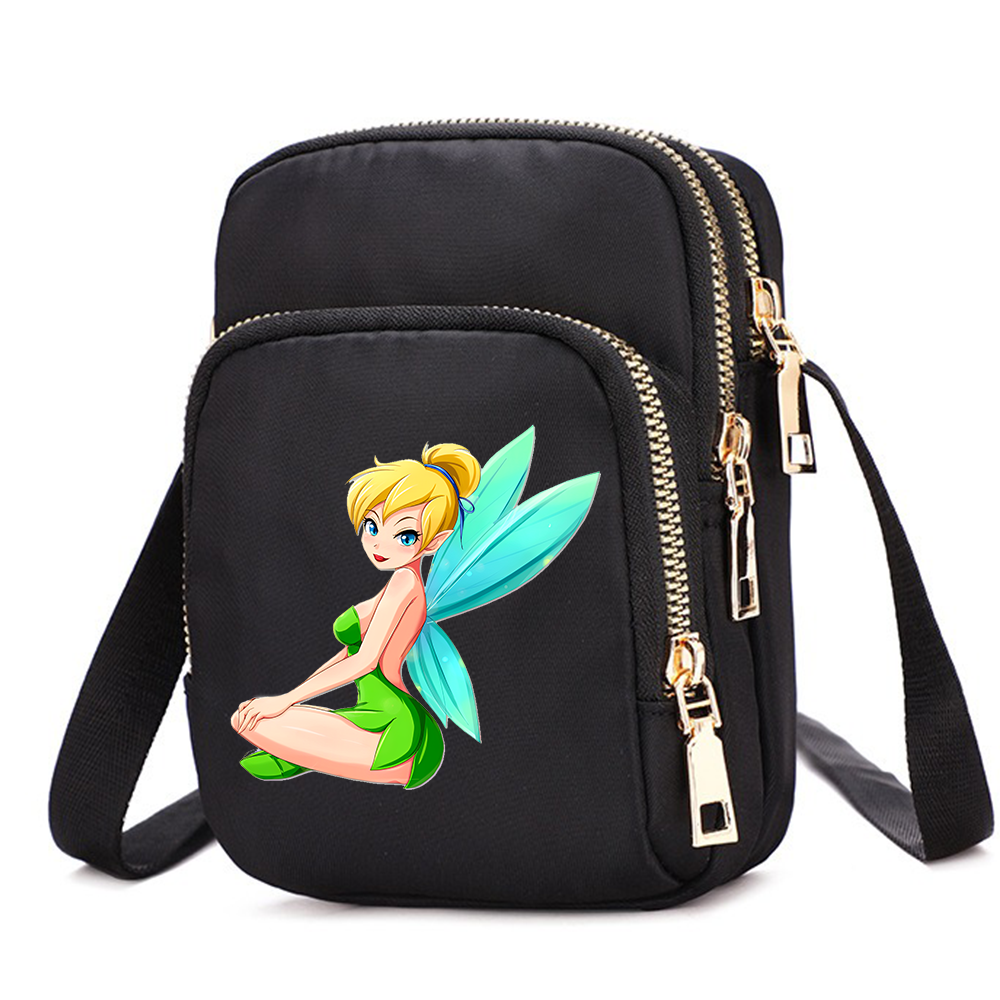 Tinker Bell mobiele telefoon portemonnee crossbody tas voor schoudertassen grote draagtas dames onderarmhandtassen vrouwelijk meisje