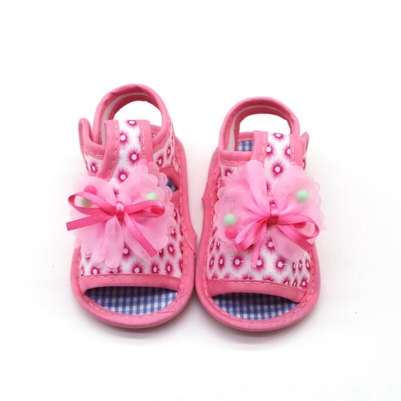 Toddler Baby Girl Sandals Soft Sole Baby Shoes Anti-slip Sandals Prewalkers Bowknot Walking Shoes For Girls