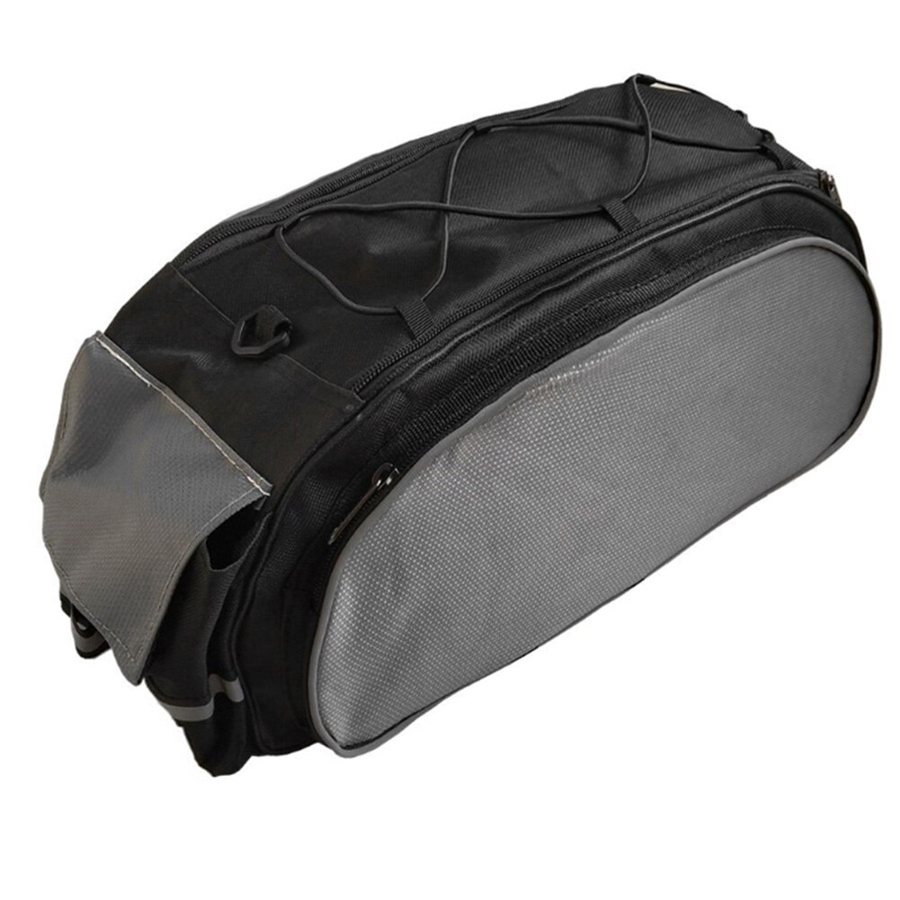 Bolsa de viagem Saco de Bicicleta Ao Ar Livre Mochila Bicicleta Saddle Rear Seat Bag Pannier bolsa de Ombro Bolsa De Armazenamento De Bicicleta Equitação Azul Cinza: Black Gray