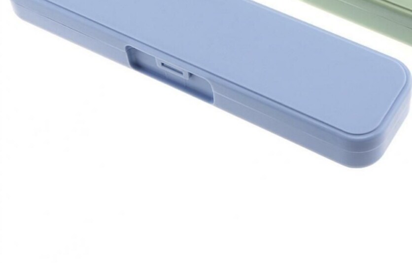 3- farvet universal bærbar pp-sammenkoblet sideåbningsbeholder til bordservice opbevaringsboks: Blå