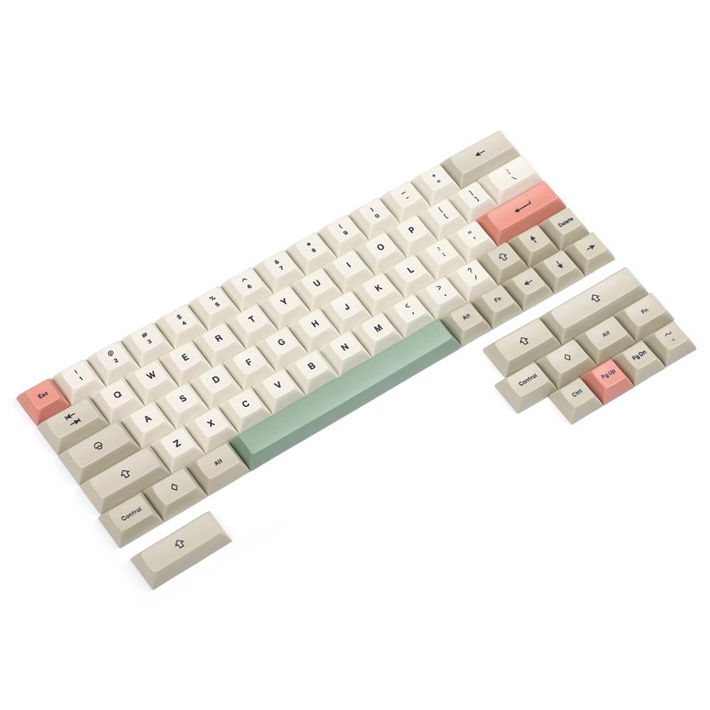 YMDK DSA Profile 9009 Dye Sub 61 64 68 ANSI Keyset Thick PBT Keycap set For MX Mechanical Keyboard GH60 XD64 GK64 Tada68