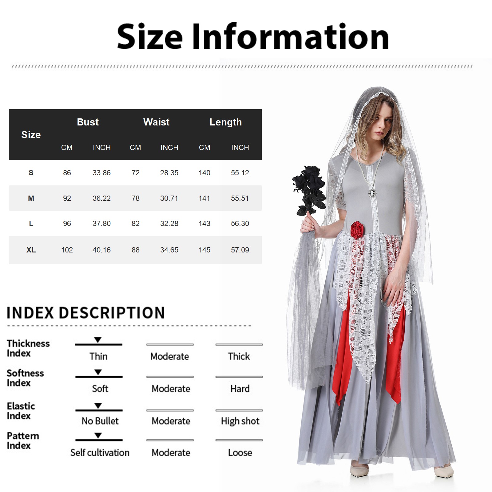 Women Ghosts Bride Cosplay Costume Halloween Horror Zombie Skeleton Roleplay Fancy Party Dress With Veil Carnival Party Suit