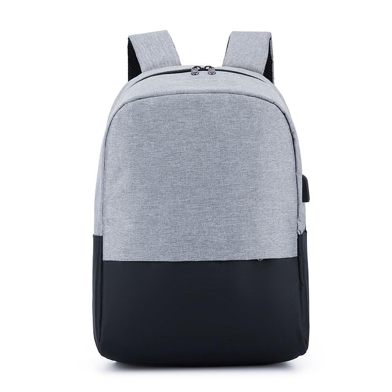 Oxford Waterproof Laptop Bagpack College Style School Bags Men's Travel Rucksack Korean Couple Bag Pack Mochila: Gray