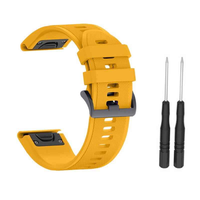 Silicone Strap For Garmin Fenix 3 3HR 5X 5X Plus Band Sport Bracelet Rubber Watchband Silicone Fitness Replacement Band: 6
