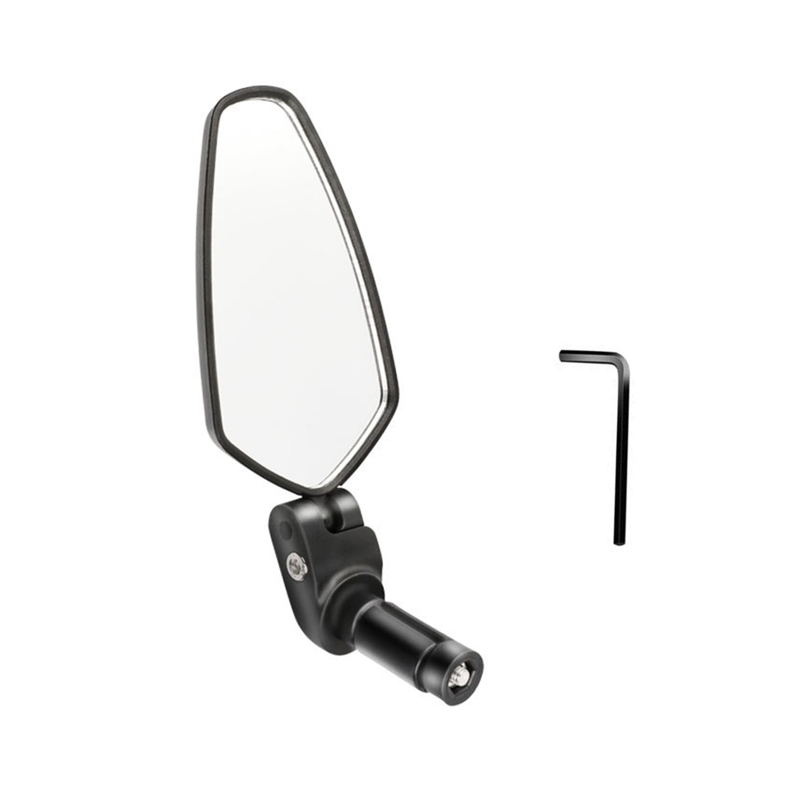 Bike Mirrors Bar End Easy Install With Wrench Outdoor 360 Degree Rotatable Rear View Aluminum Alloy Accessories Reflective