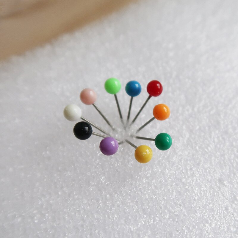 500Pcs 4Mm Mini Push Pins Ronde Bal Head Kaart Kopspijkers Met Roestvrij Punt Voor Kantoor Thuis Ambachten Diy markering Push Pins