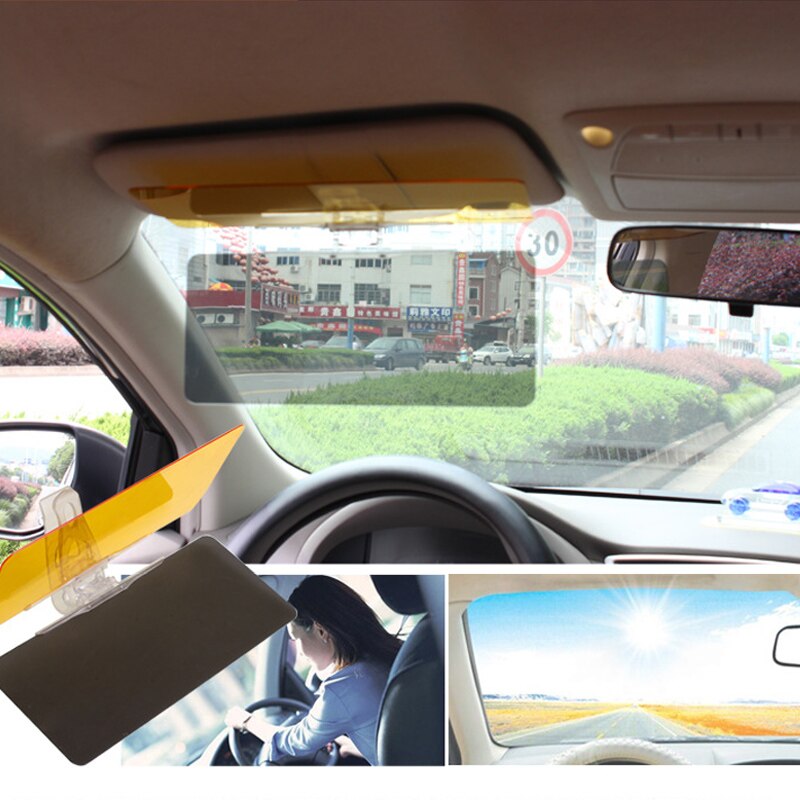 Car Anti-glare Glass Goggles Mirror Sunshade Sun Visor Vehicle-mounted sun visor anti-glare mirror polarizing lens two in one