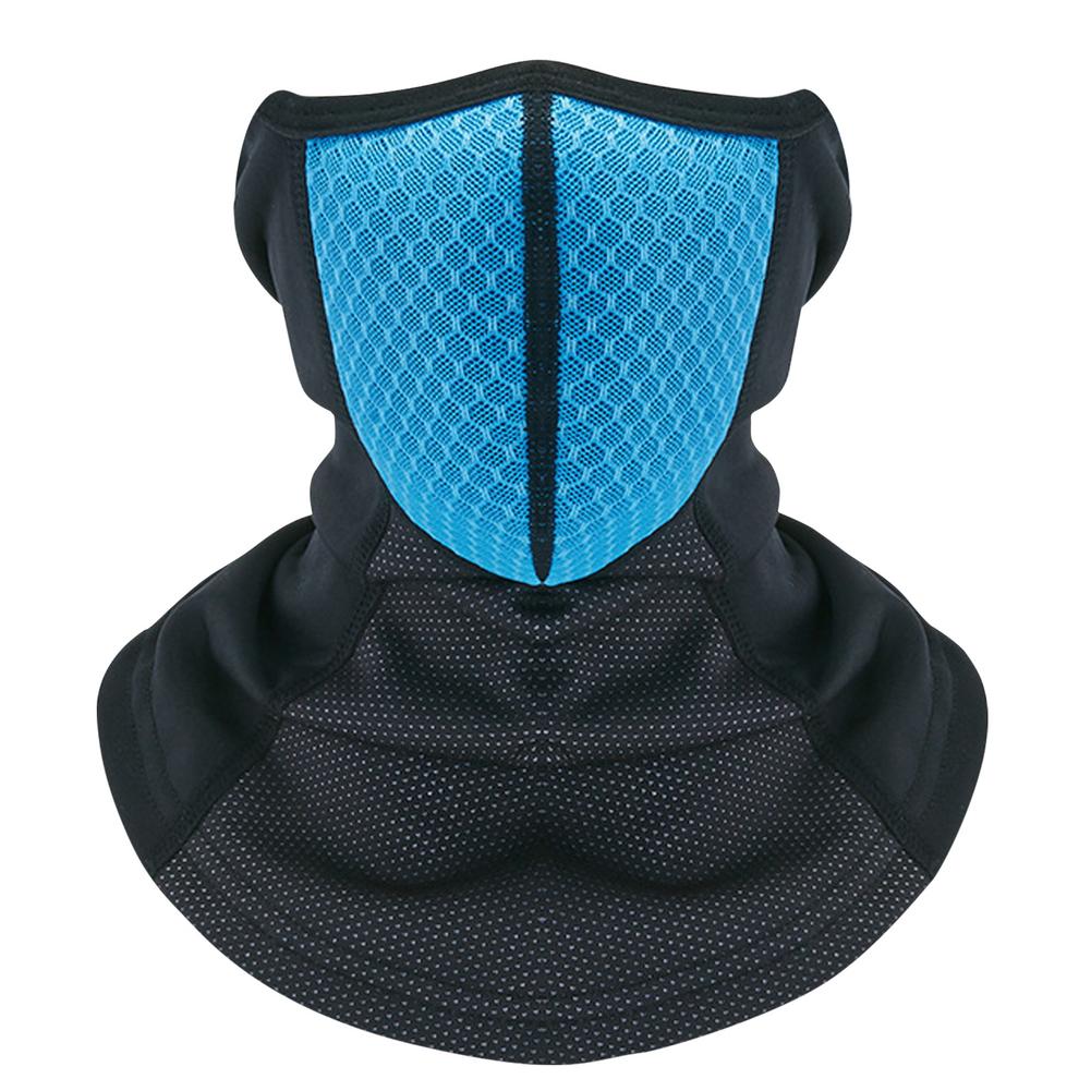 Copricapo multifunzionale scaldacollo traspirante design con fibbia regolabile per attività invernali tutto'aperto sci correre ciclismo: blu