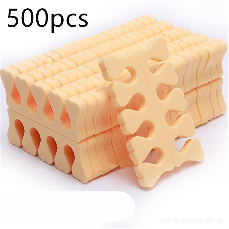 100/200/500pcs Soft Foam Pedicure Toe Separators Nail Art Finger Separators Toe Stretcher For Toe & Finger 20#