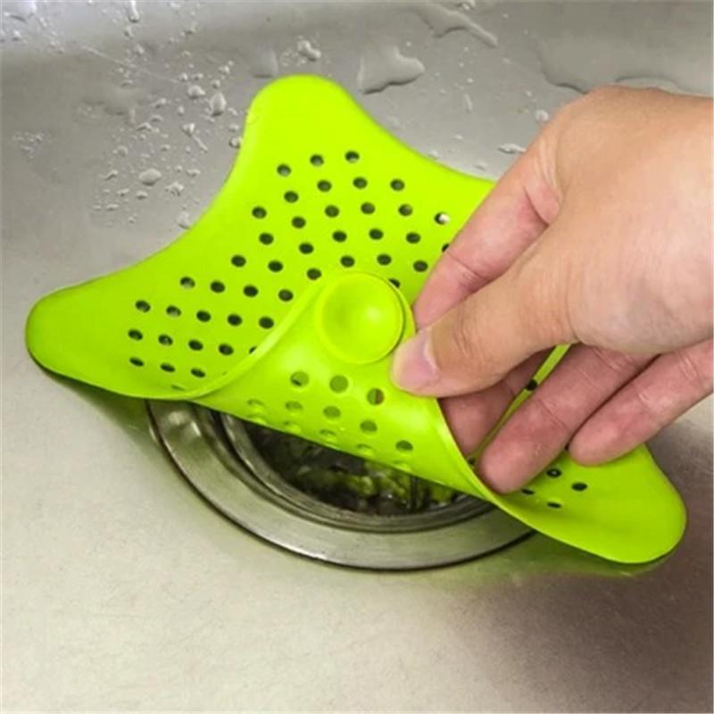 2pcs Silicone Sink Straining Stopper Kitchen Sink Strainer