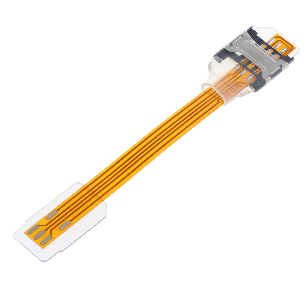 1 Piece Dual SIM Card External Extension Converter Flex Cable Adapter Support for Phone