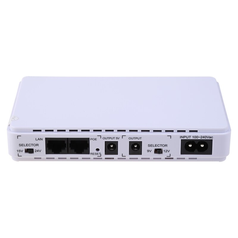 Mini Ups Batterij Backup Noodstroomvoorziening Voor Wifi Router Modem Security Camera Usb 5V Dc 9V/12V Poe 15V/24V