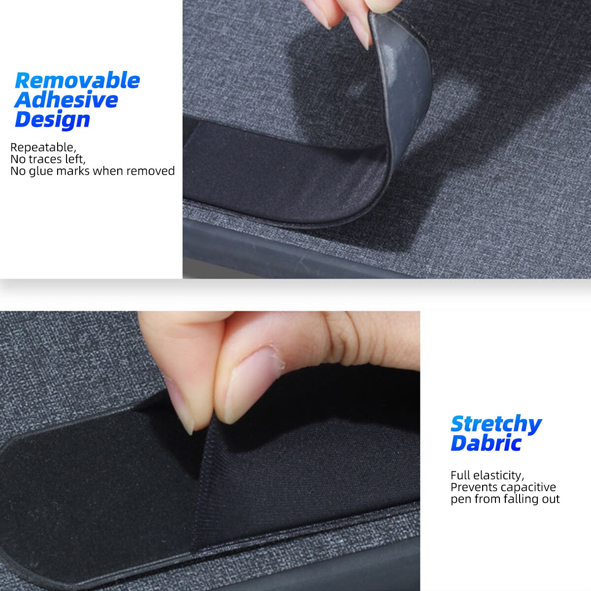 FONKEN Stylus Pen Holder Case for Ipad Android Tablet Active Pen Protect Bag Adhesive Pen Sleeve for Apple Pencil Storage Case