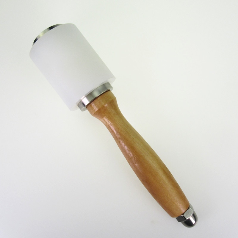1pcs Leather Wood Handle Carving Nylon Hammer Printing Tool DIY Craft Cowhide Punch Cutting Sew Tool