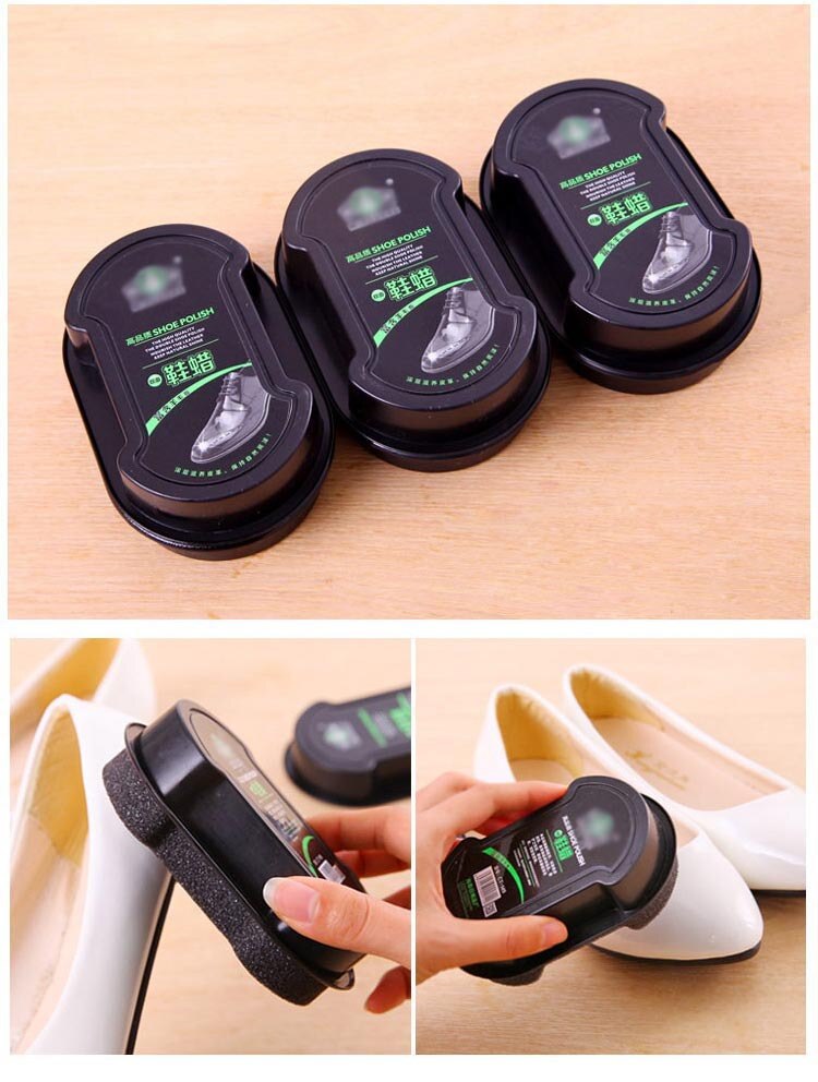 One Shine Double Sided Leather Shoes Brush Shoe Polish Brush Colorless Shoe Wax Brush Shoe Polish Sponge