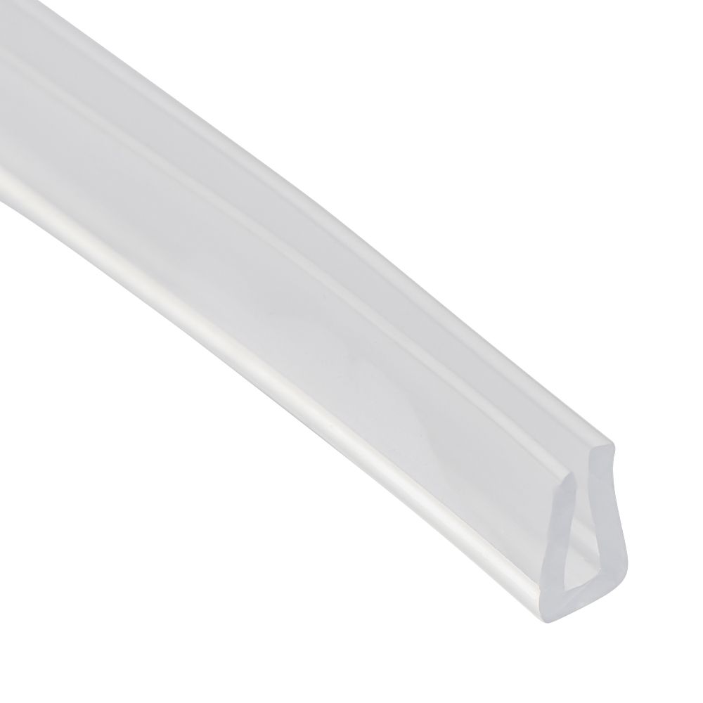 2 Meter U-Kanaal Rubberen Rand Afdichtstrip Douche Deur Glas Afdichting Tape Rand Guard Tochtstrip Meerdere Maat