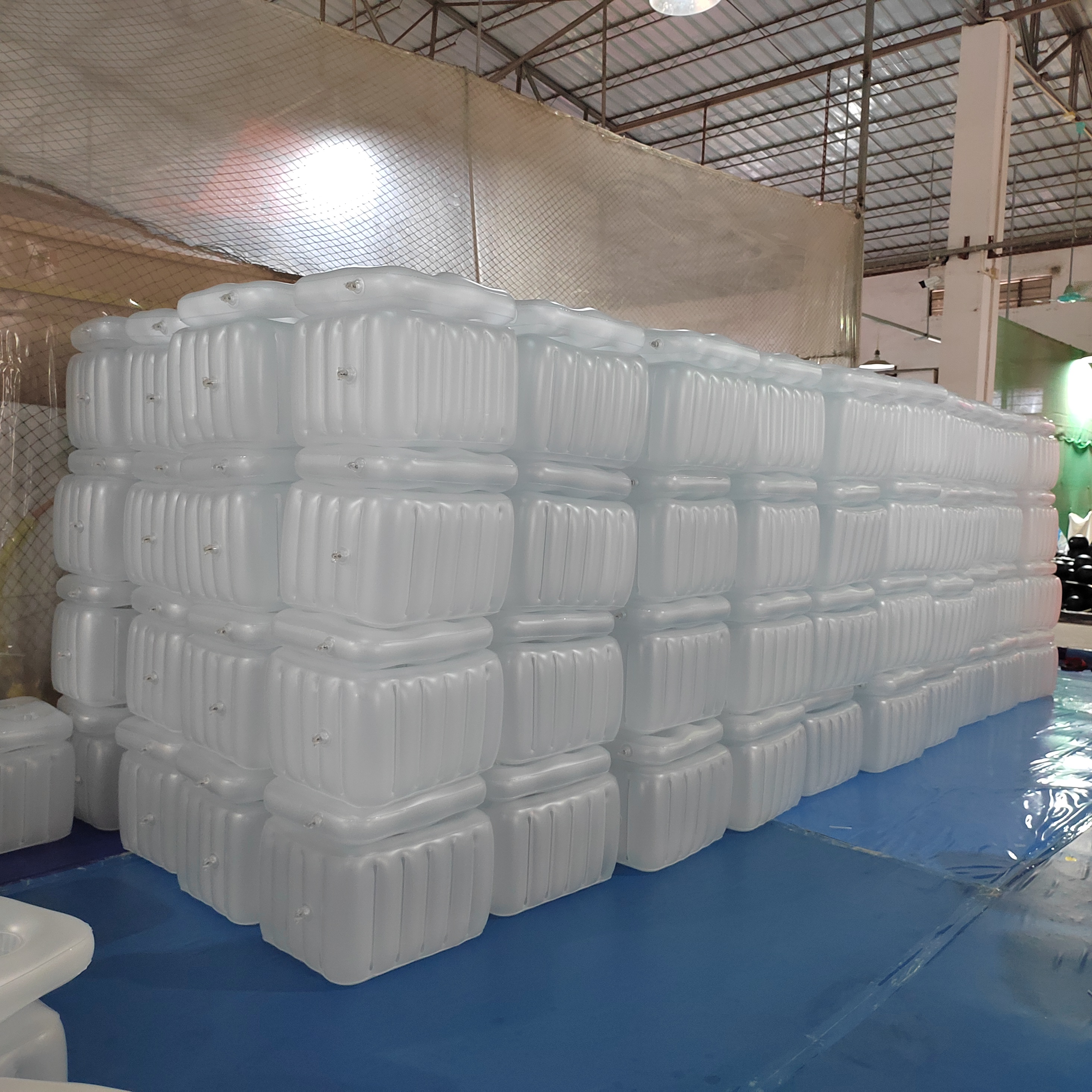 Inflatable Floating Cooler for Pools with 4 Built in Cup Holders Inflatable PVC Floating Coolers