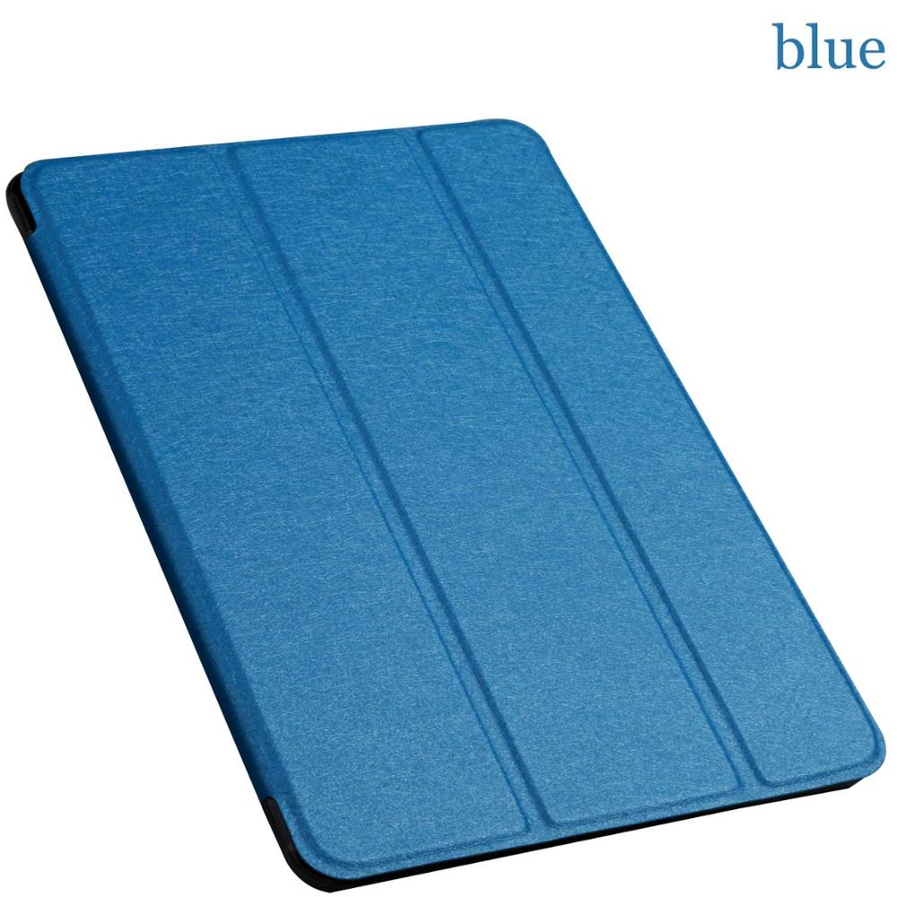 Qijun tablet flip etui til huawei mediapad  m5 8 8.4 " smart wake up sleep læder fundas fold stand cover taske til sht -w09/al09: Blå
