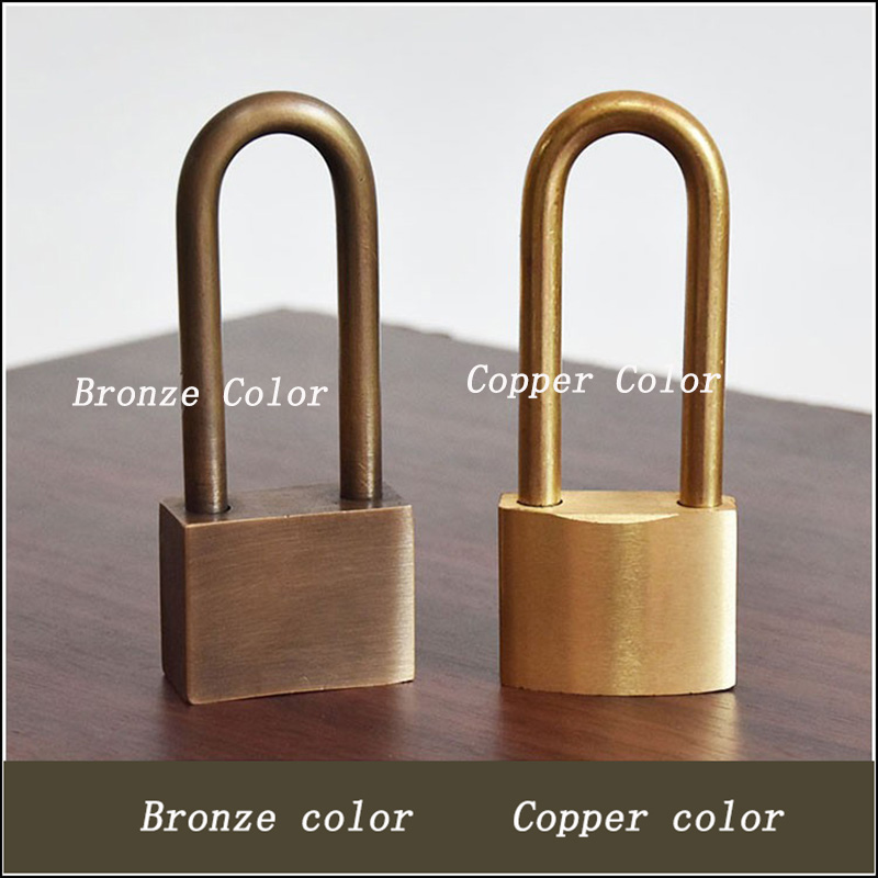 Solid Brass Padlock Multifunctional Door Lock Safety Waterproof Antirust Never Rust Security Outdoor Pure Copper Lock