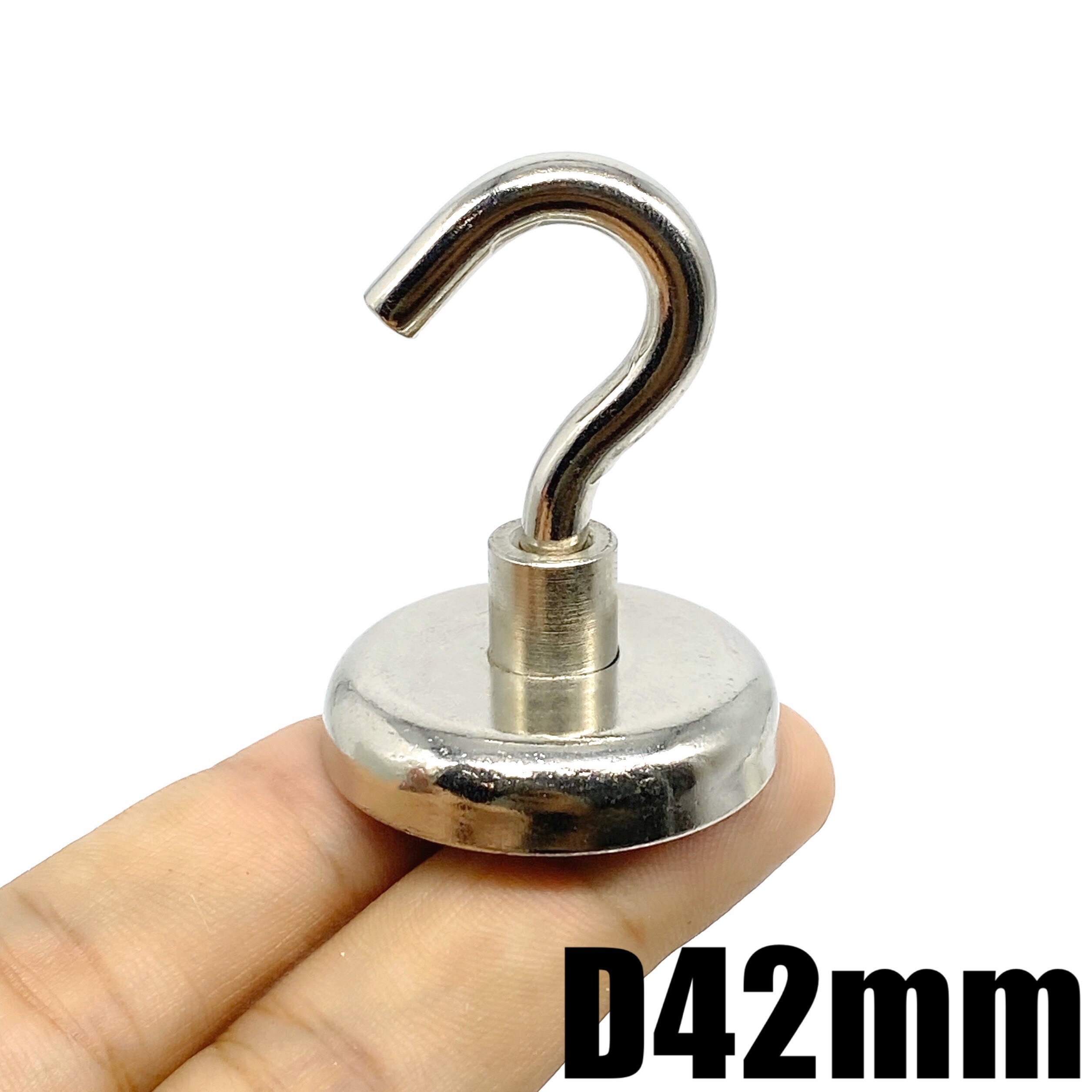 Magnetic Hooks Heavy Duty Magnetic Hook, Strong Neodymium Magnets Hook for Home, Kitchen, Workplace: D42